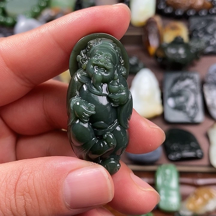 和田玉挂件未镶嵌随*