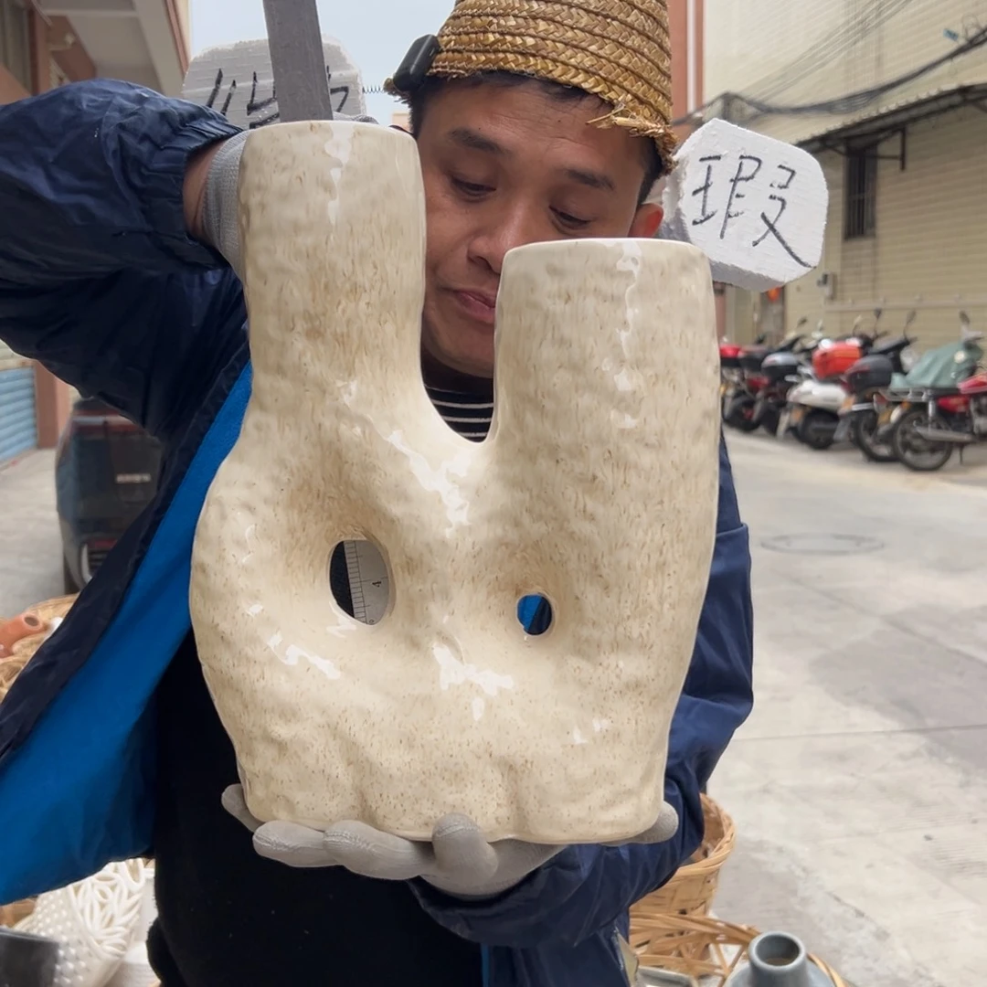 摆件71 号高中低温陶瓷工艺瓶（部分微瑕）