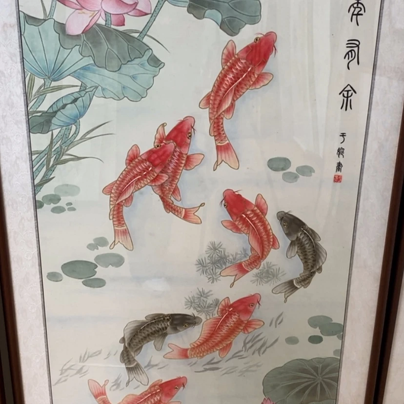 【闪购商品】国画手绘国画工笔带框122.65