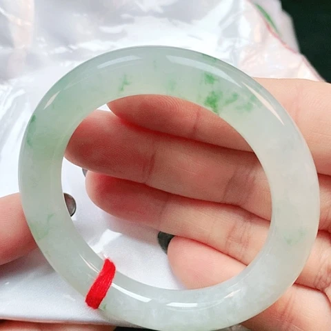 未镶嵌手镯翡翠圆条0686