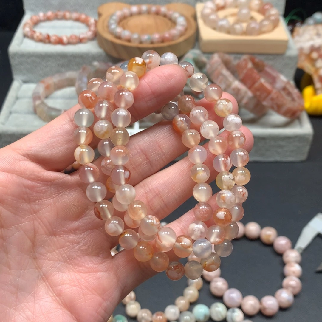 略***略玛瑙/玉髓未镶嵌手链