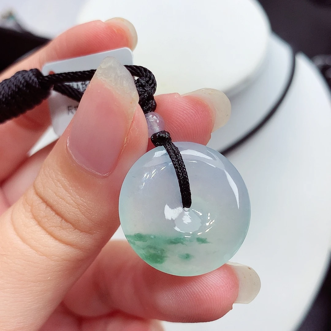 翡翠未镶嵌颈饰翡翠31，22.1/4.8