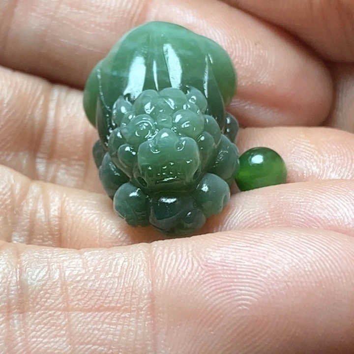 和田玉（碧玉）挂件未镶嵌丹**饰