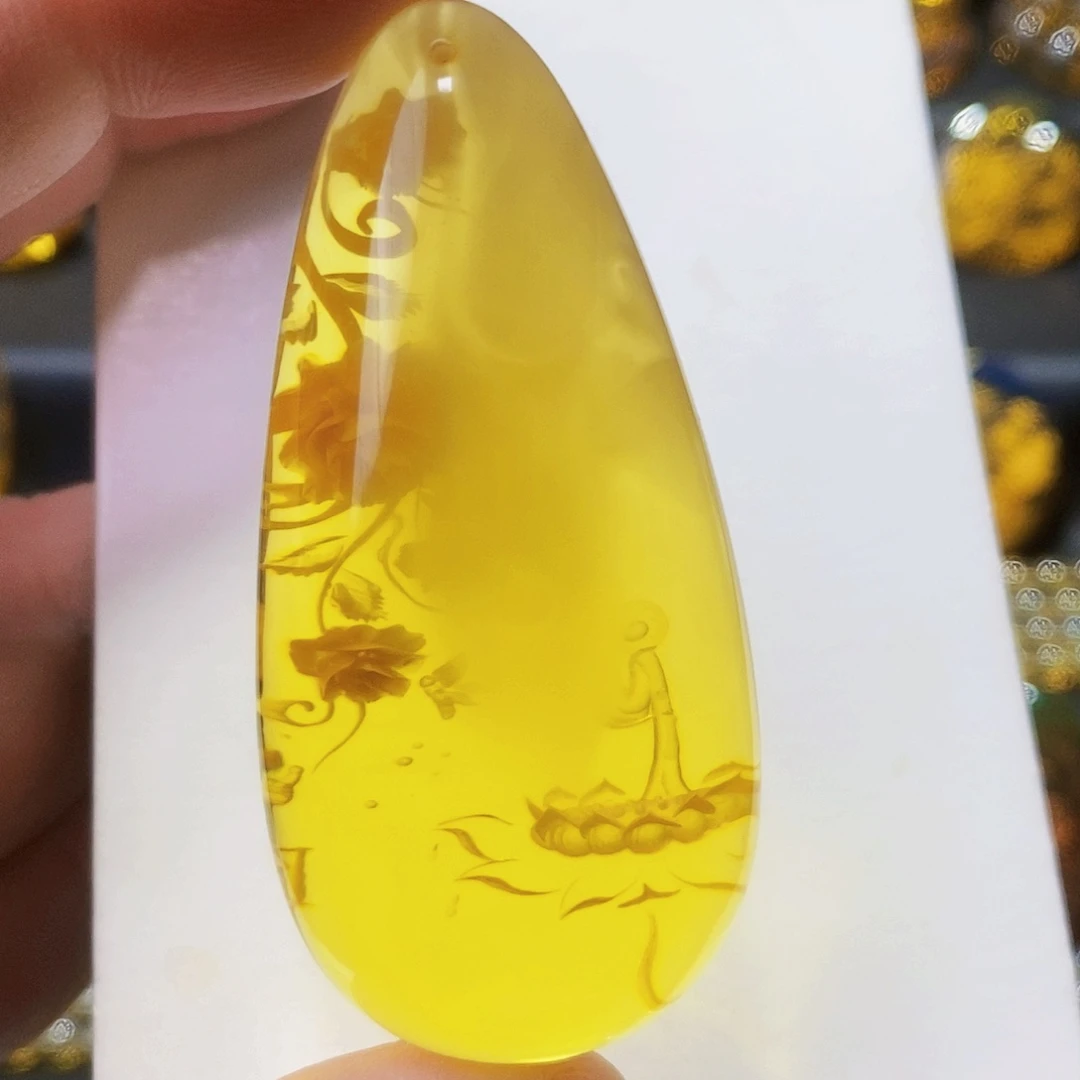 【闪购商品】未镶嵌吊坠(不含链)金珀