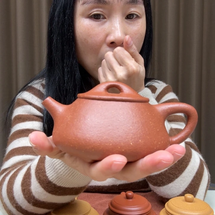 茶壶紫砂30目红绛坡满瓢250cc全手工