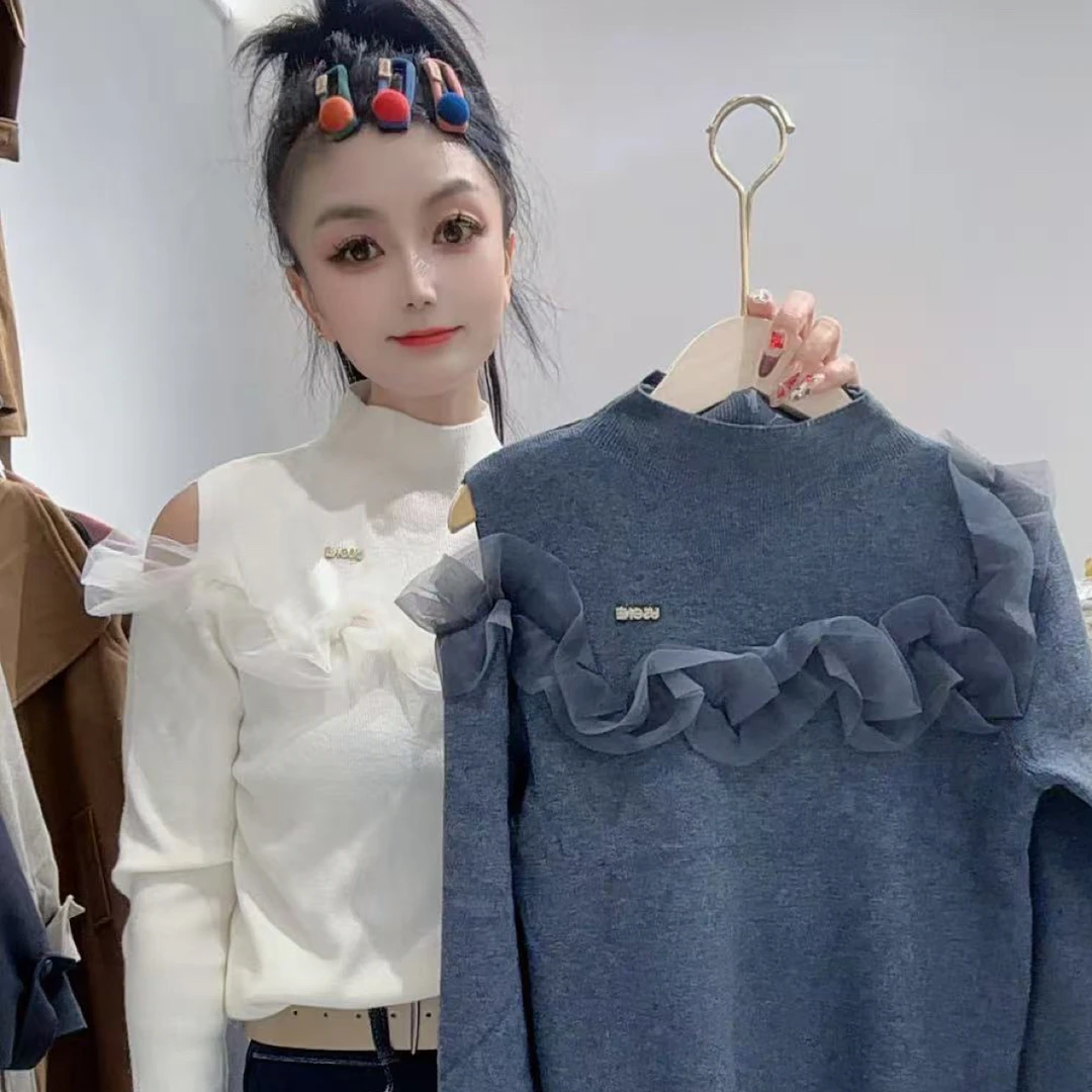 荷花款洋气针织上衣