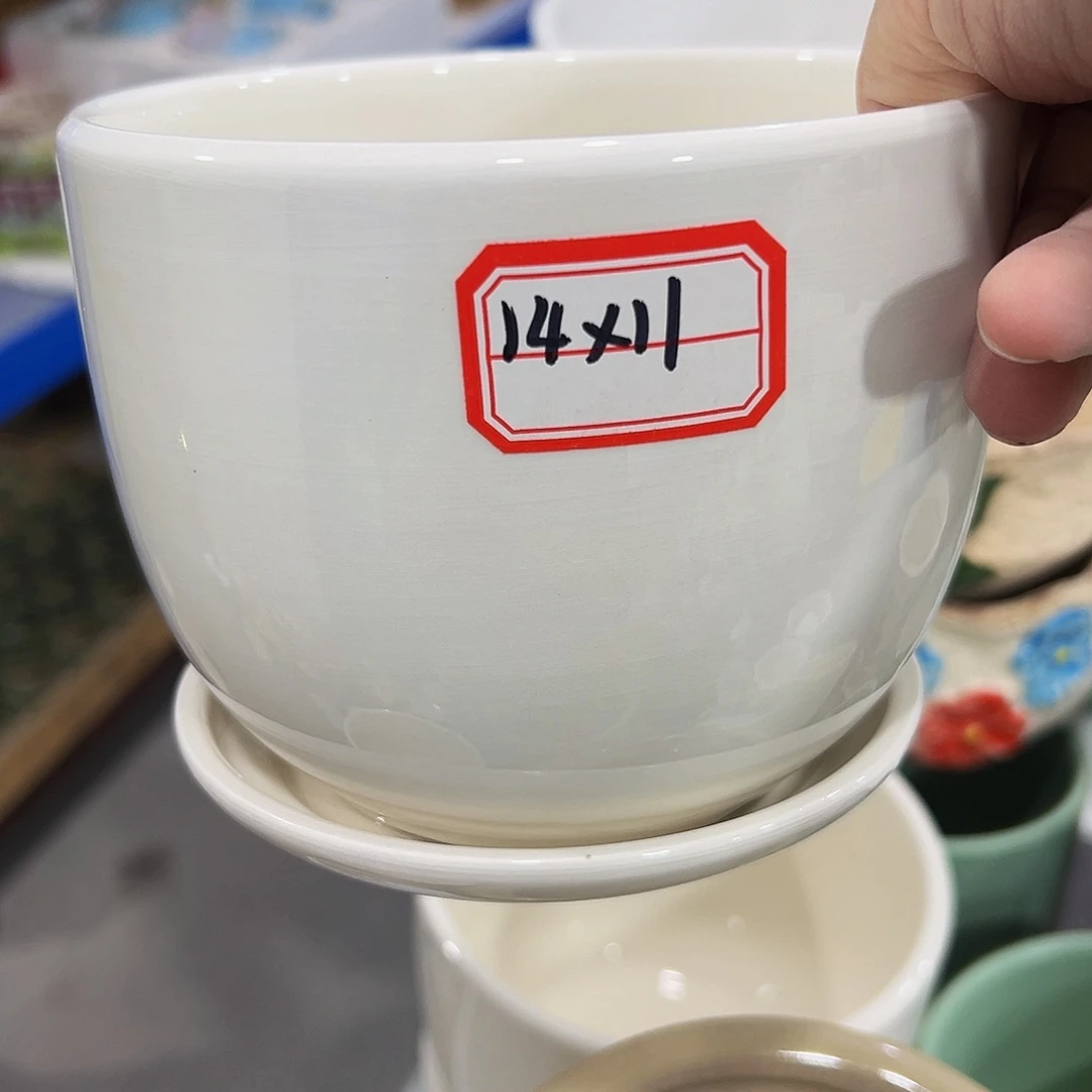 外贸尾单陶瓷花盆凑10米包邮
