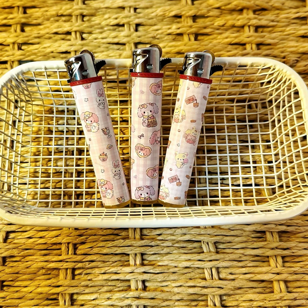 新款可爱啵啵兔砂轮打火机粉焰炫酷少女心男女友礼物