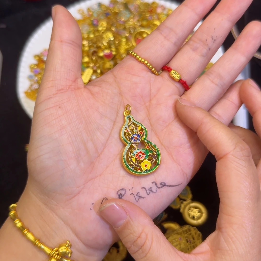 铜合金彩色葫芦吊吊1个