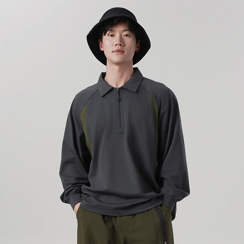 酷坦轻户外休闲宽松徒步运动长袖T恤PL2100