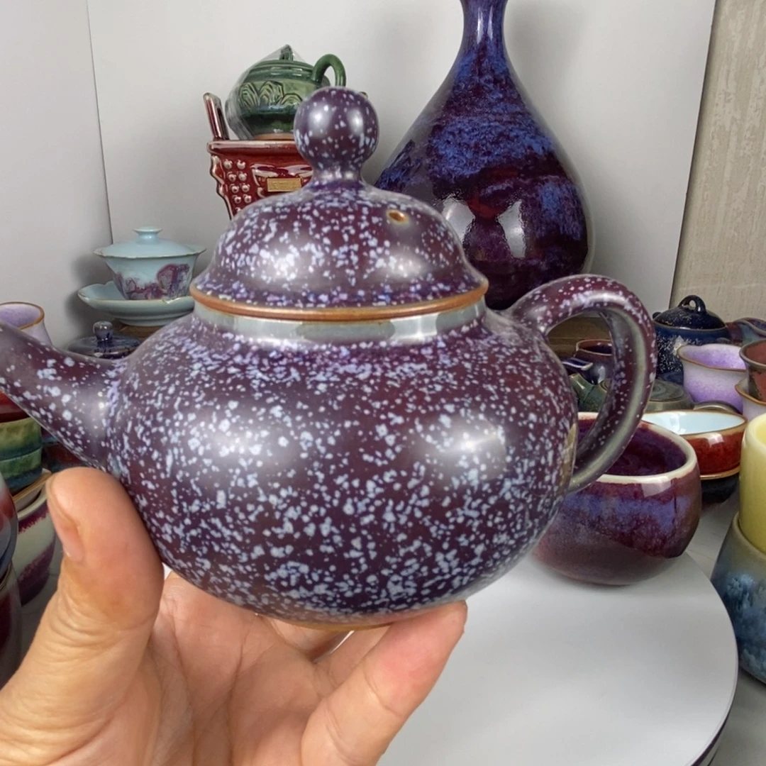 谢***E茶盏中国神后钧瓷茶具处理