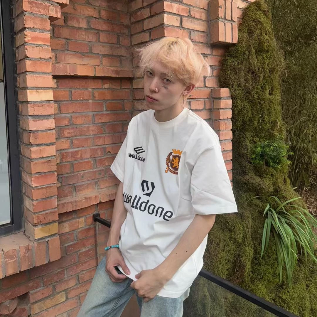 美式纯棉大版短袖