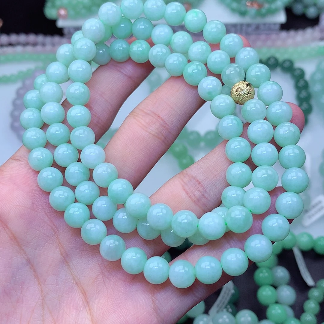 翡翠未镶嵌毛衣链