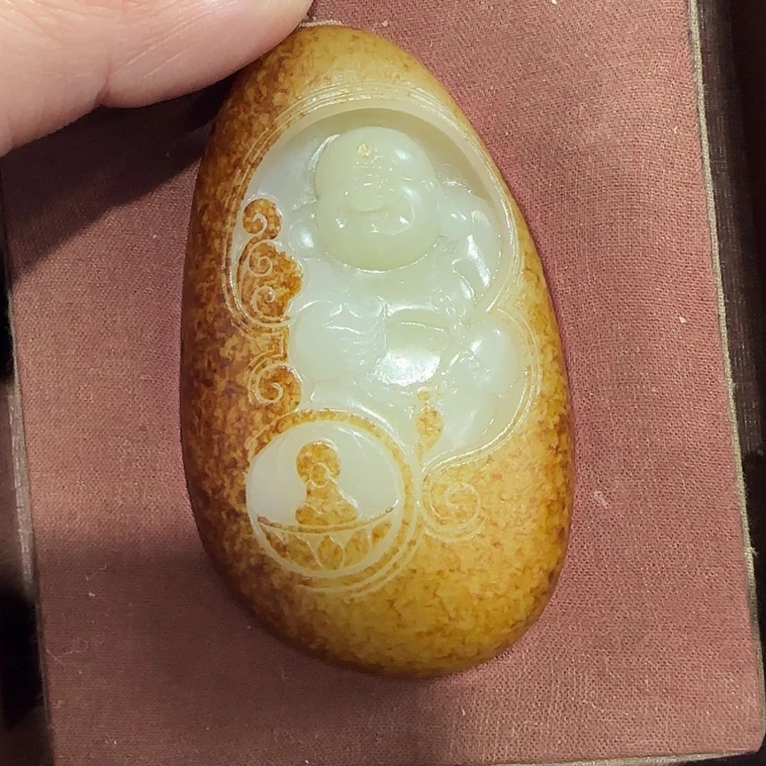 和田玉未镶嵌挂件