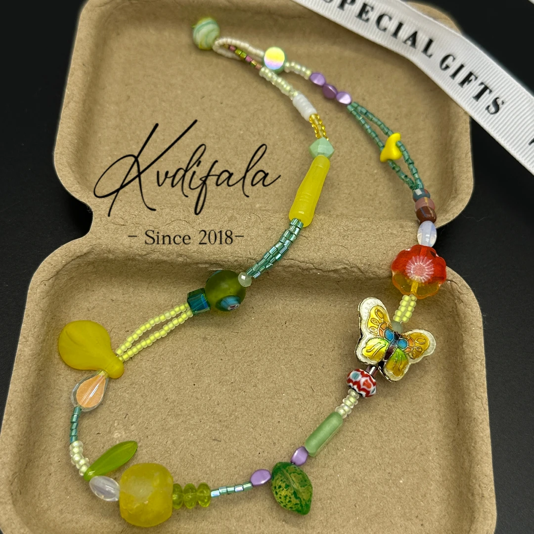 钛钢项链 链子手工轻奢时尚百搭复古小众彩色配饰手作颈链饰品