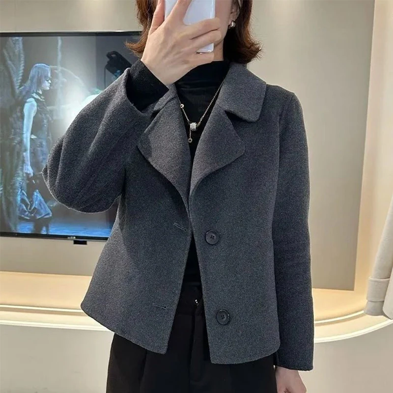 原版面料高品质高档小香风外套韩版秋冬百搭显瘦西装