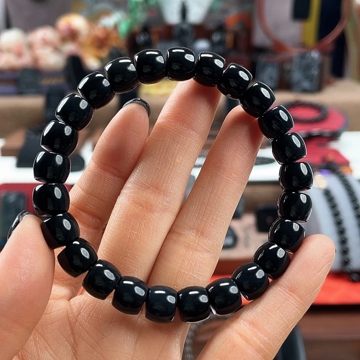 和田玉手串未镶嵌可***子卡8✖️9精工入门级