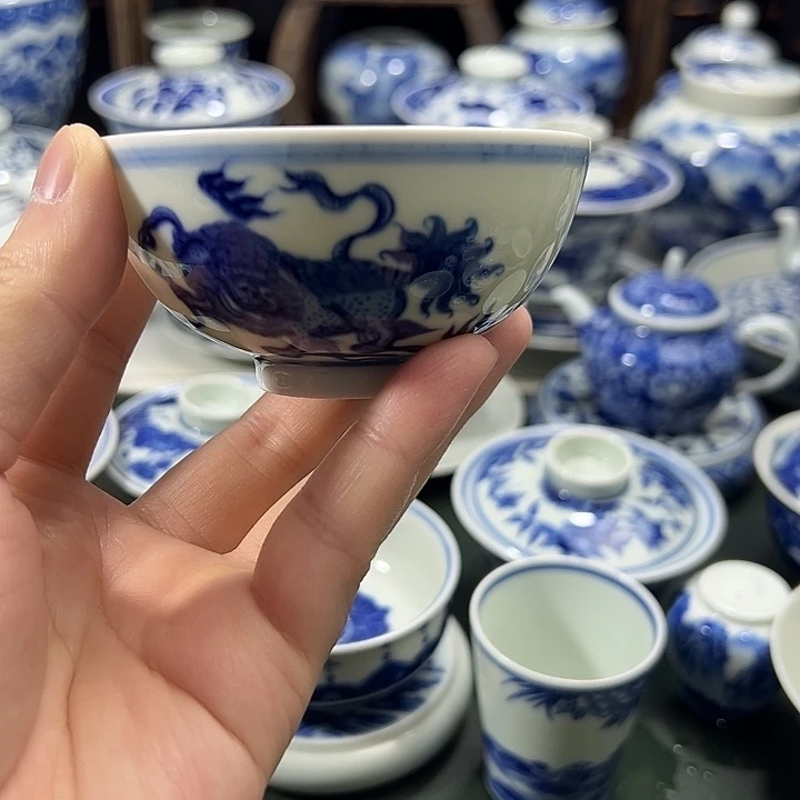微瑕柴窑狮子绣球