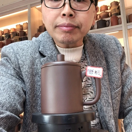 紫泥茶杯办公杯容量500