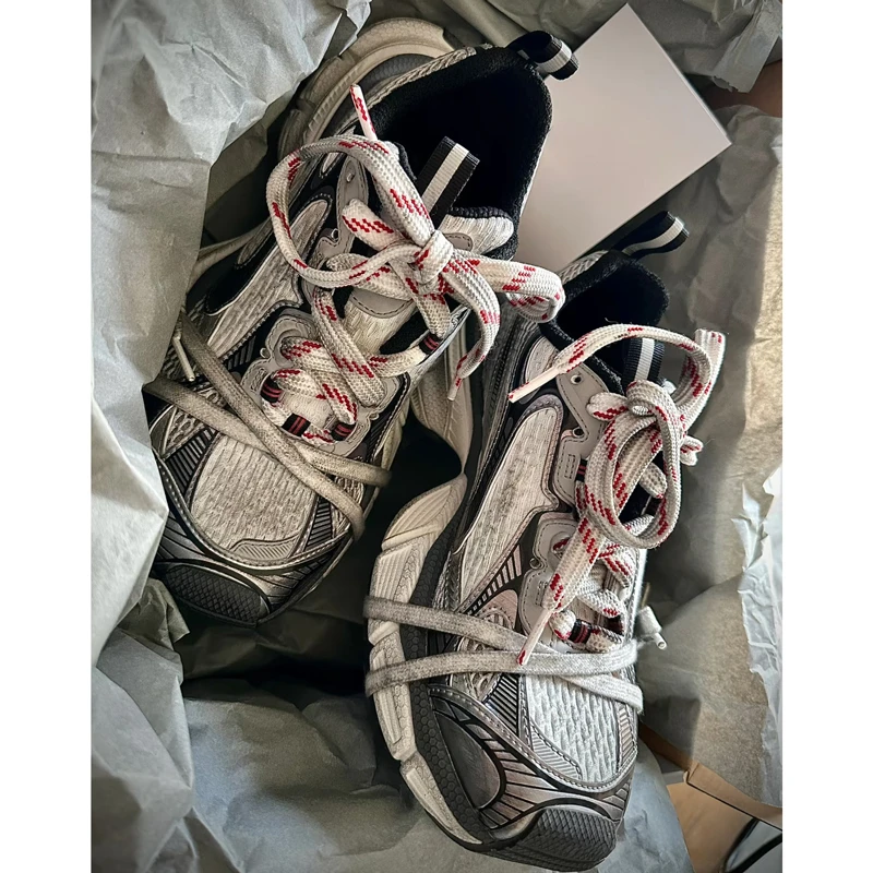 感受正品体验~巴黎3xl老爹鞋做旧九代男女爆款情侣休闲运动厚底鞋