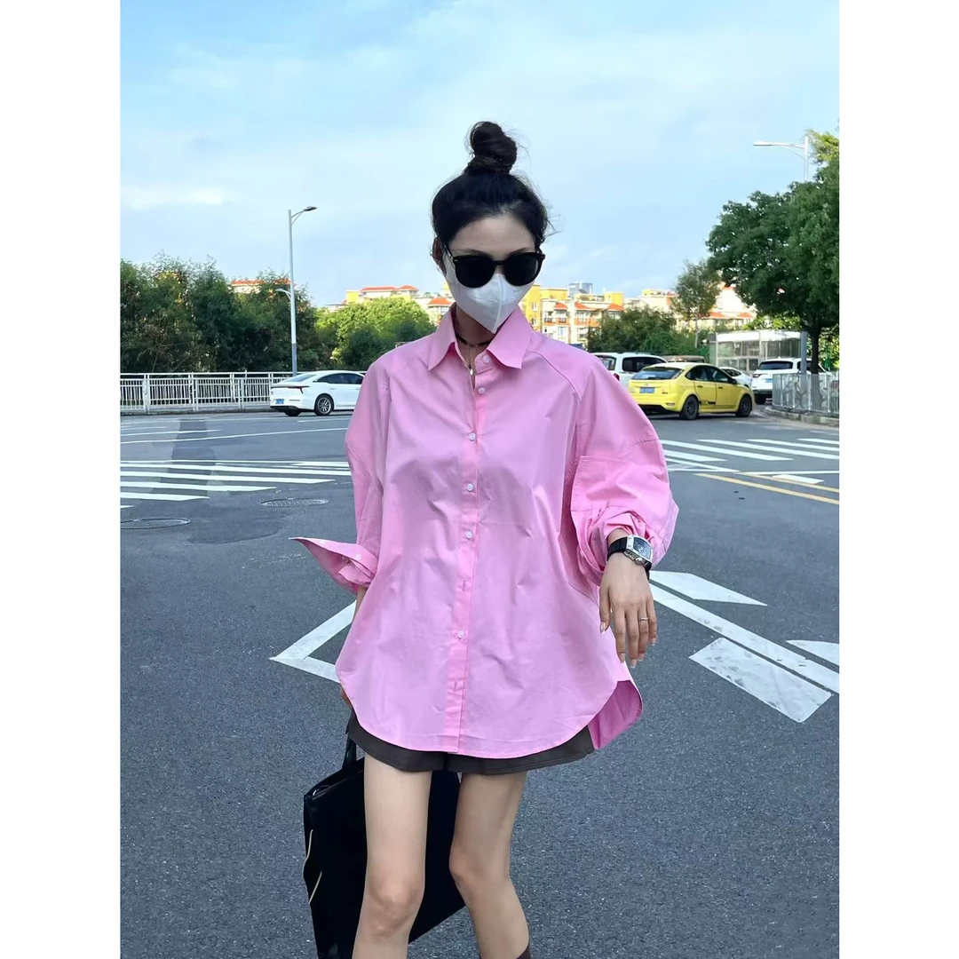 迫不及待想过春天了   粉衬衫太显白太洋气了