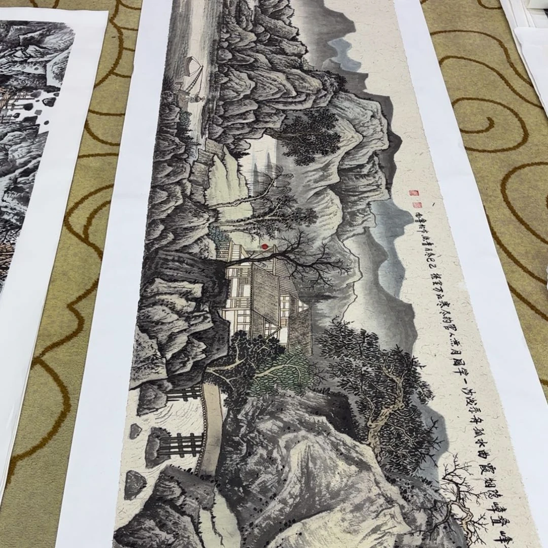 掌***业国画国画老师作品刘