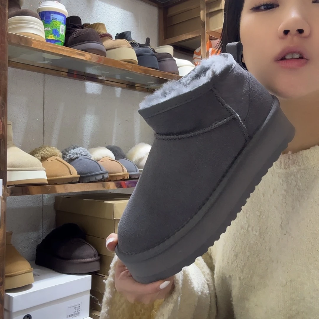 40码灰色雪地靴大棉