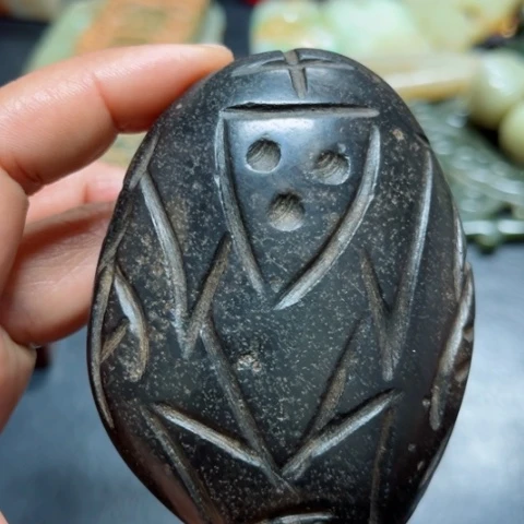 吊坠白玉菩提把件