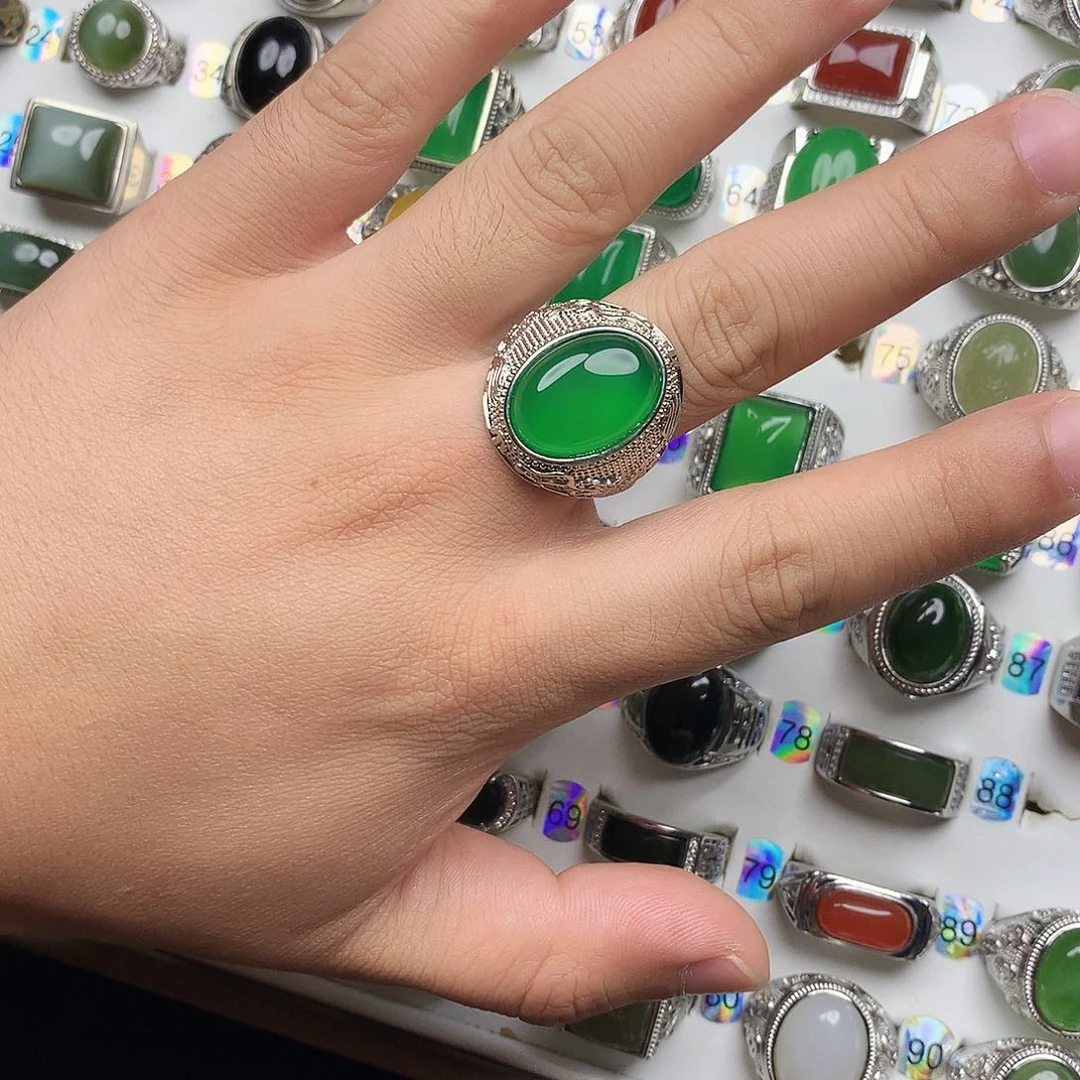 玛瑙/玉髓戒指合金