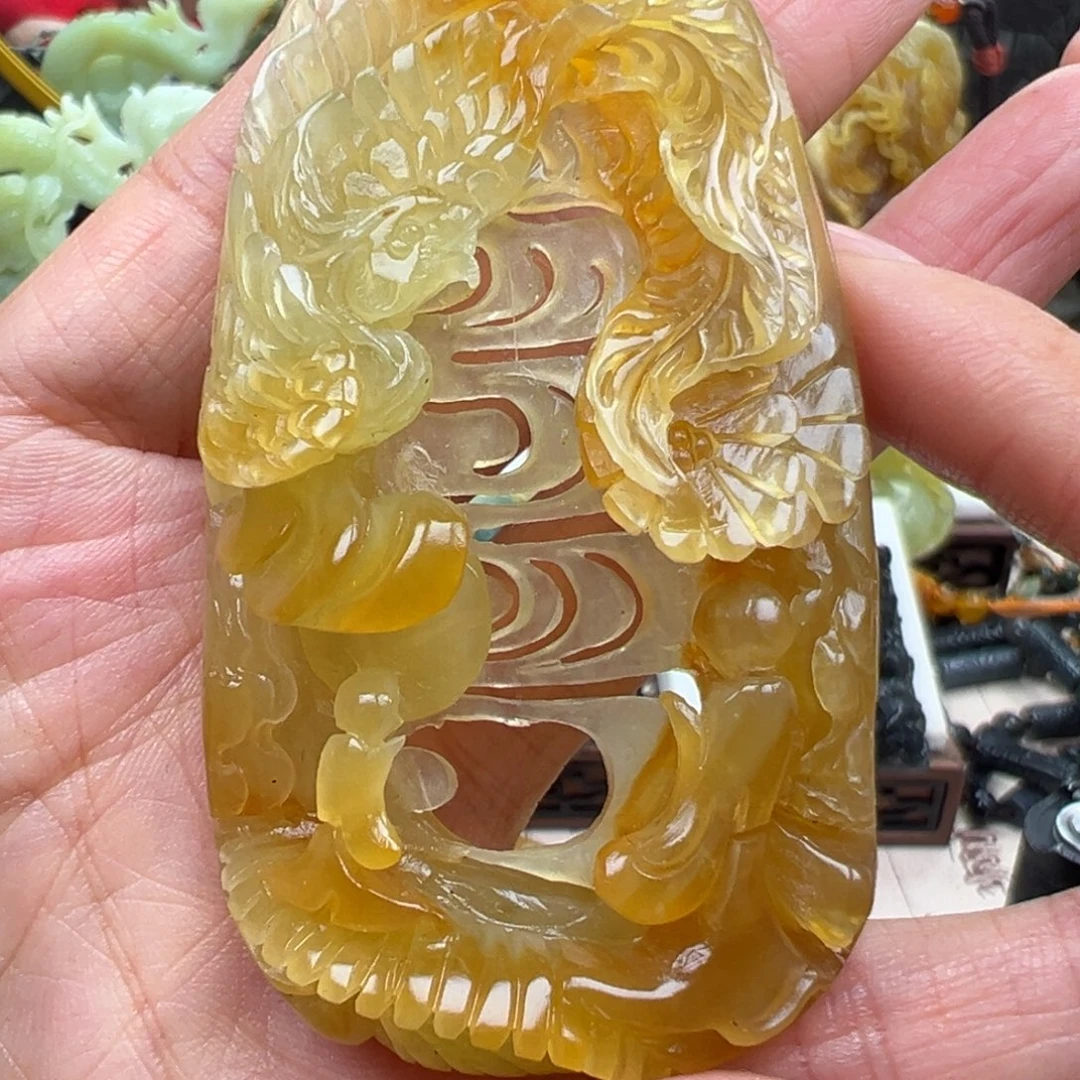 岫玉未镶嵌挂件挂件