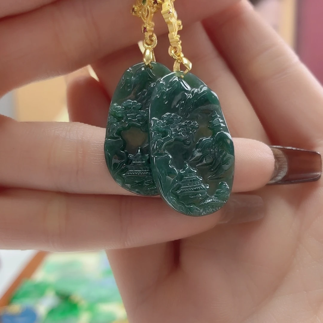 翡翠未镶嵌颈饰翡翠