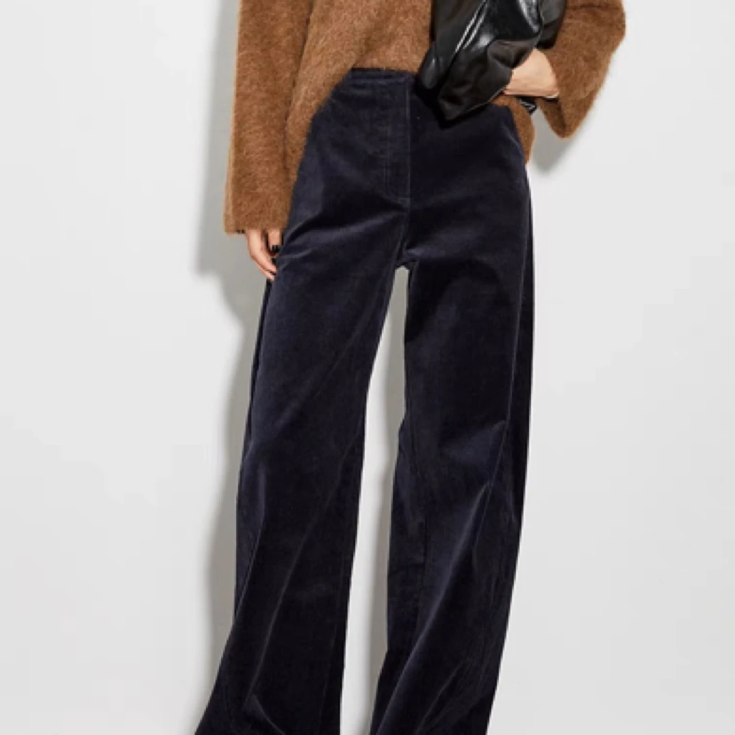 Yan Jie臻选·新年款复古棉感灯芯绒立裁阔腿裤慵懒休闲裤