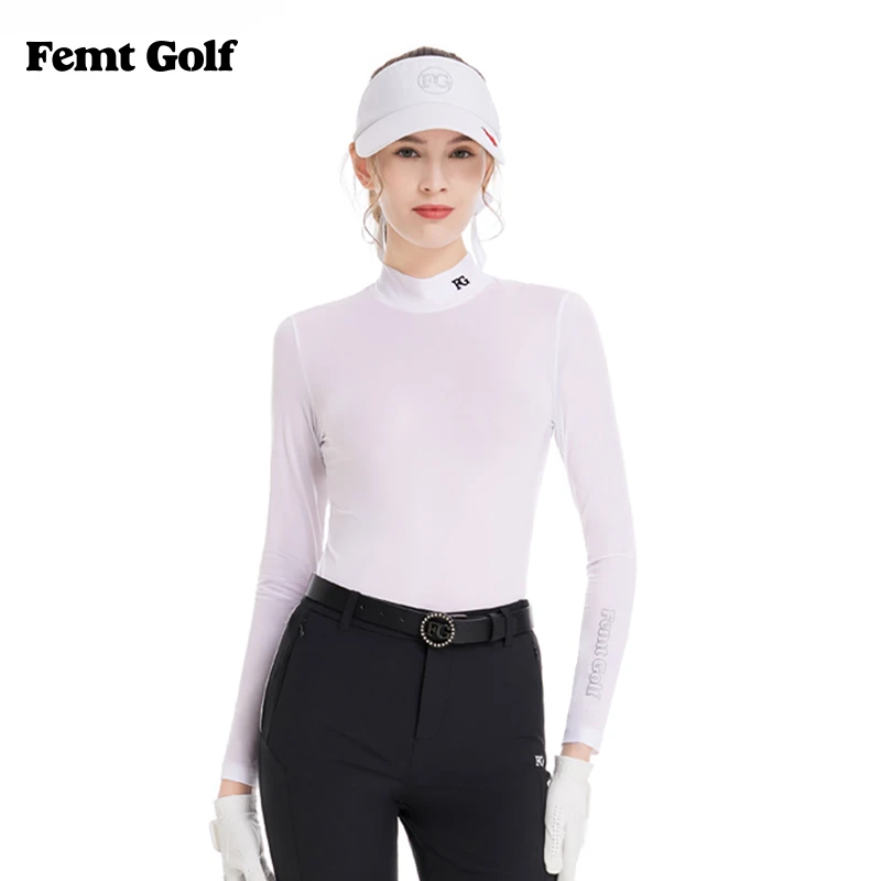 Femt Golf/Femt Golf高尔夫女长袖速干修身运动冰丝防晒打底上衣