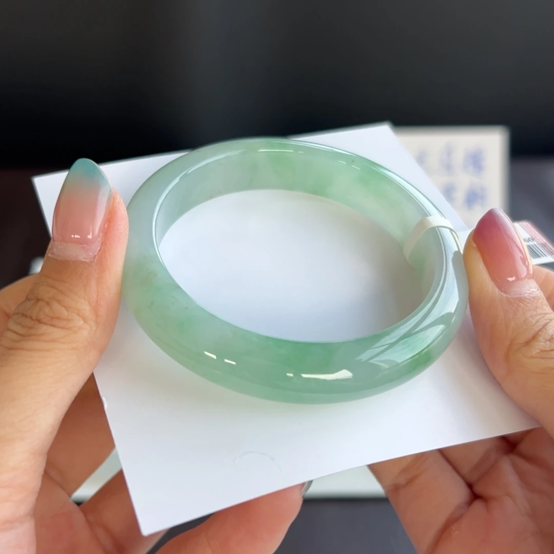 翡翠未镶嵌手镯49号 55