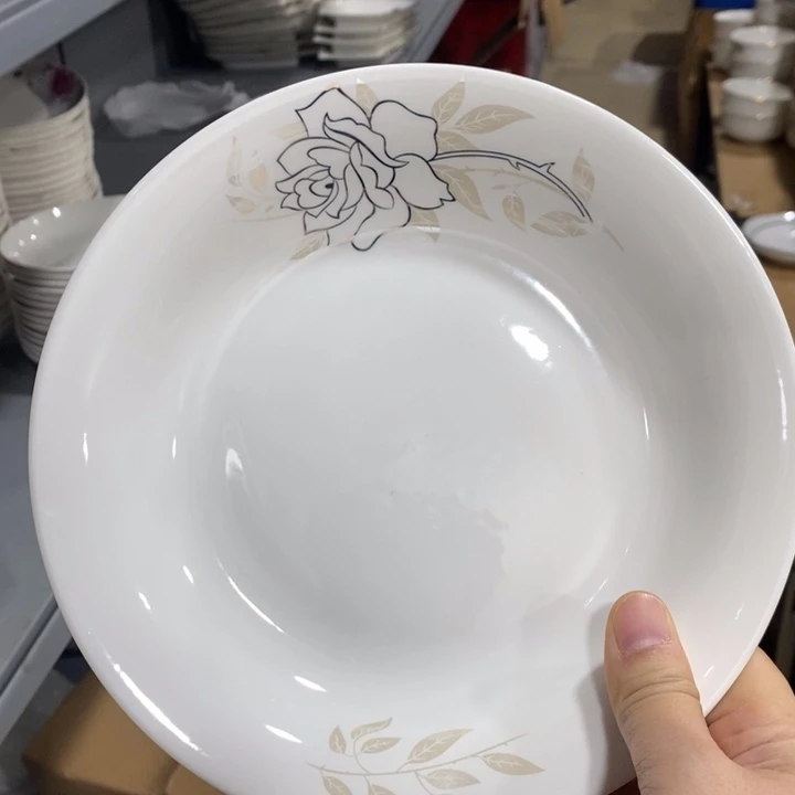 陶摆件137号8英寸4个装雅诚德深圆盘