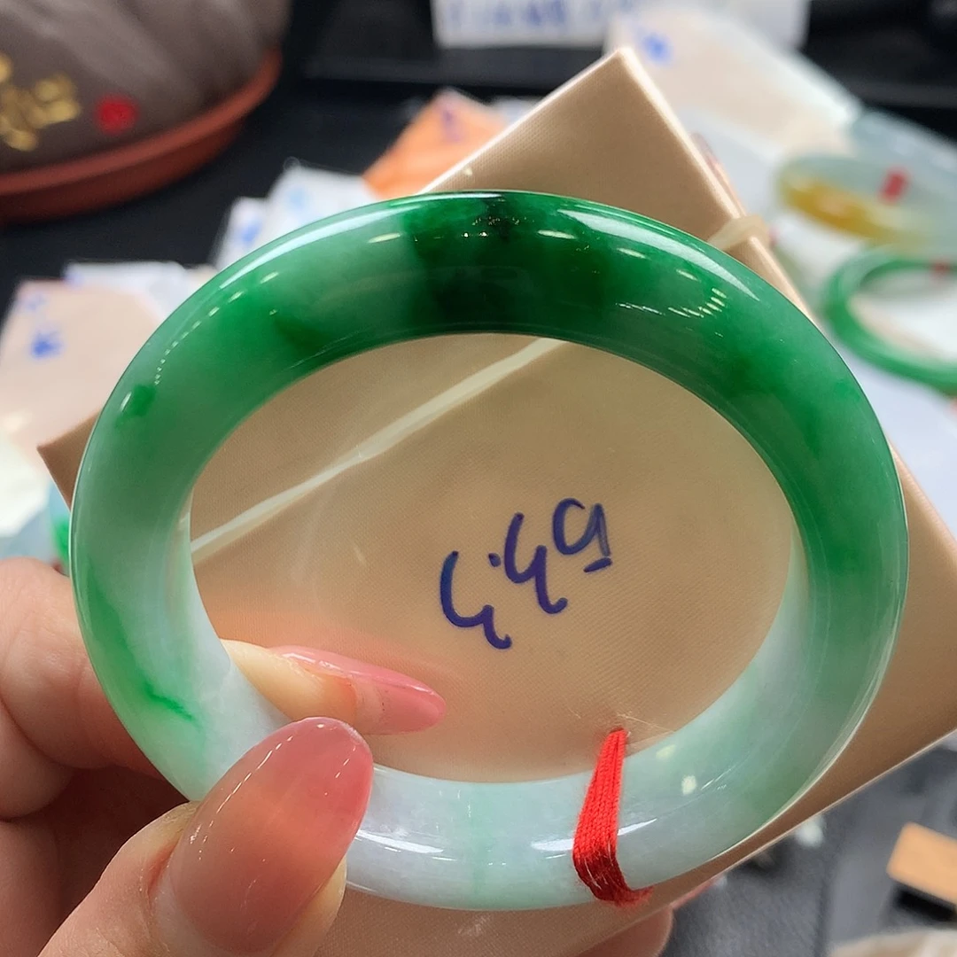 翡翠手镯未镶嵌陈*53.3正