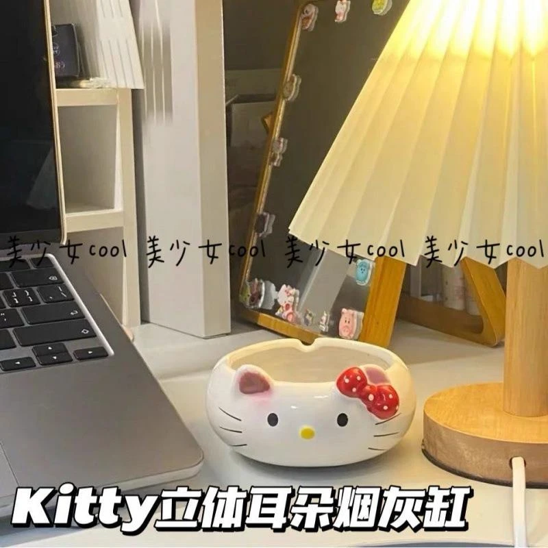 直营粉烟灰缸少女心高颜值个性创意陶瓷烟灰缸