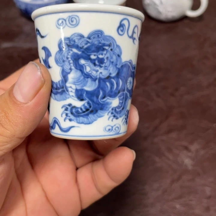 摆件景德镇陶瓷手工手绘茶具