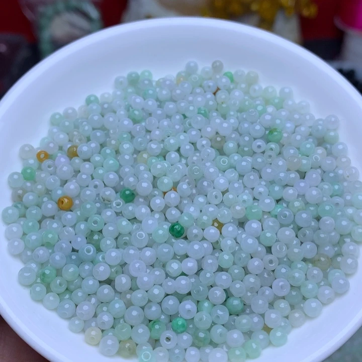 【闪购商品】未镶嵌手链翡翠卡3.5冰绿白100个