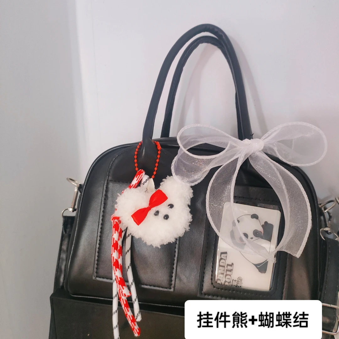 包包挂件百搭网红蕾丝时尚小熊蝴蝶结花朵小狗桃心挂件包邮女