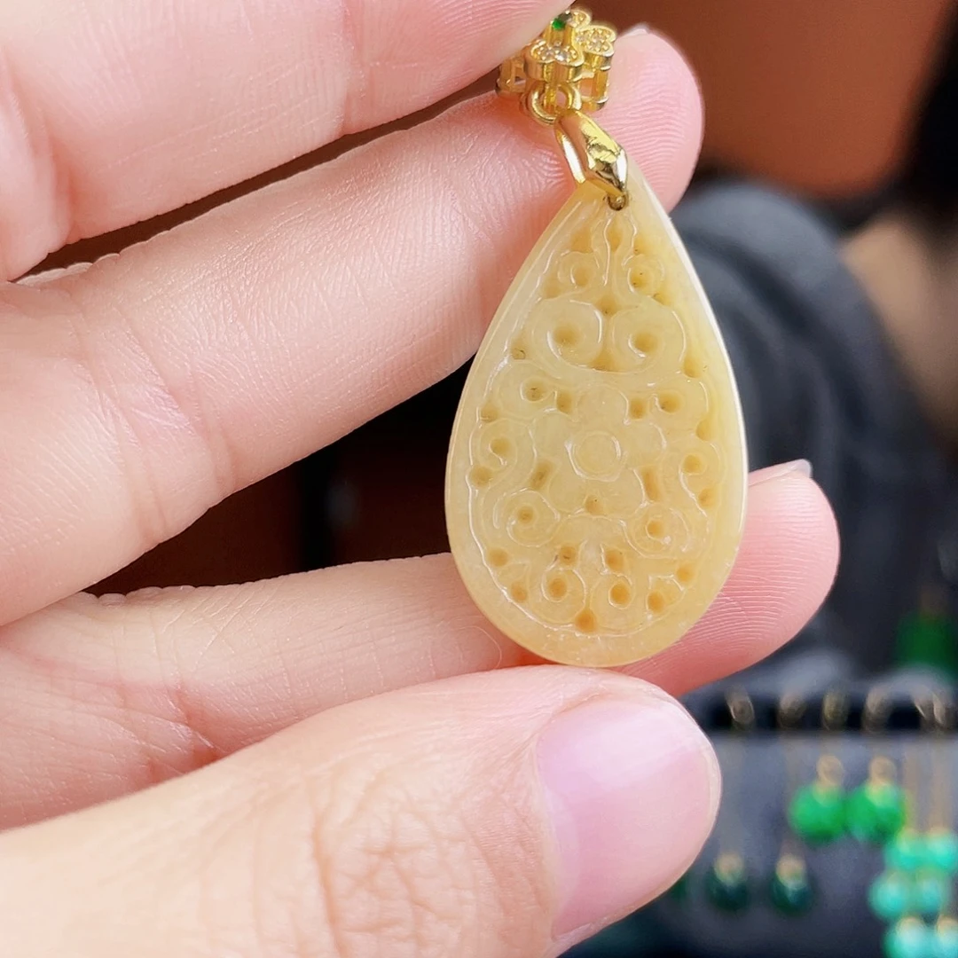 翡翠未镶嵌耳饰饰品