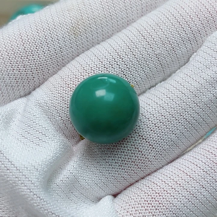 绿松石未镶嵌圆珠春**茶