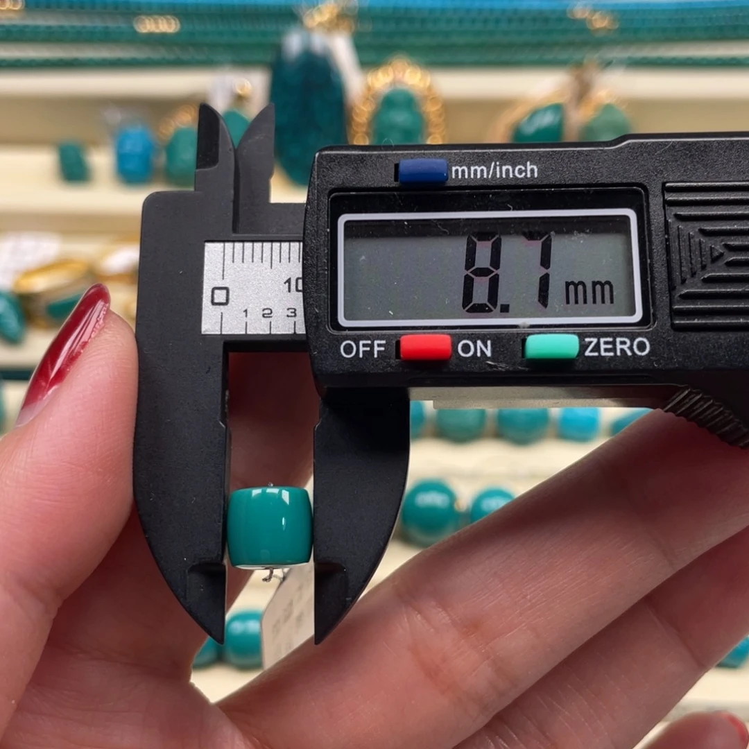 未镶嵌绿松石珠宝奇石直切