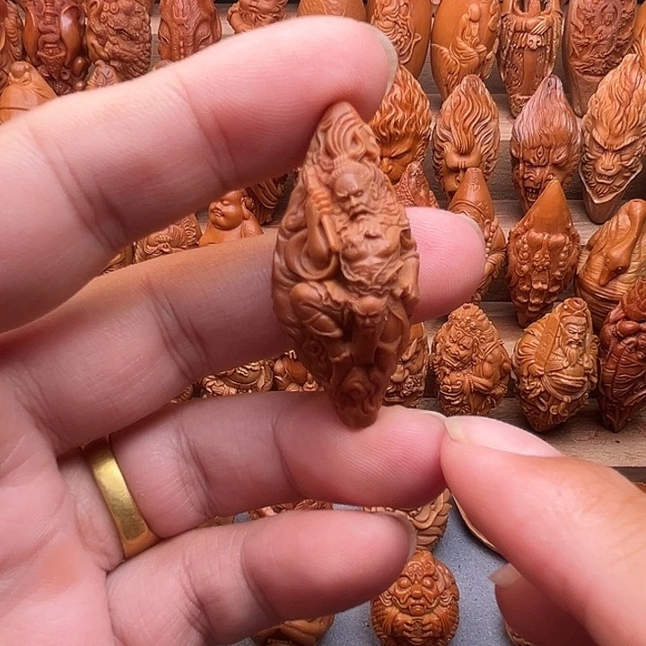 吊坠橄榄核20钟馗
