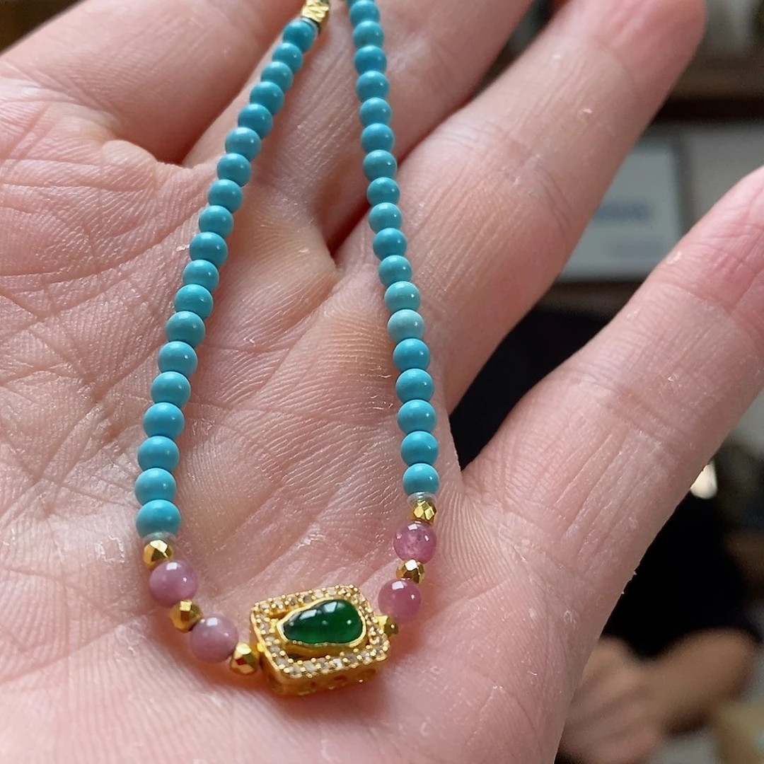 未镶嵌绿松石珠宝奇石