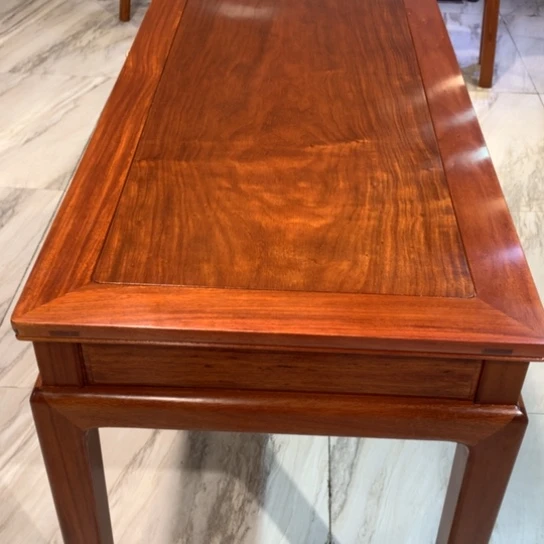 紫檀木类家具自**在缅花108书桌