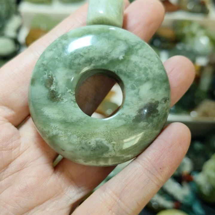 岫玉平安扣未镶嵌