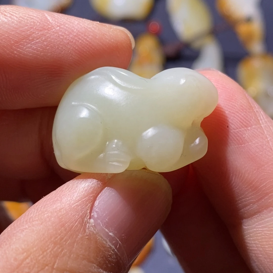 和田玉未镶嵌吊坠(不含链)