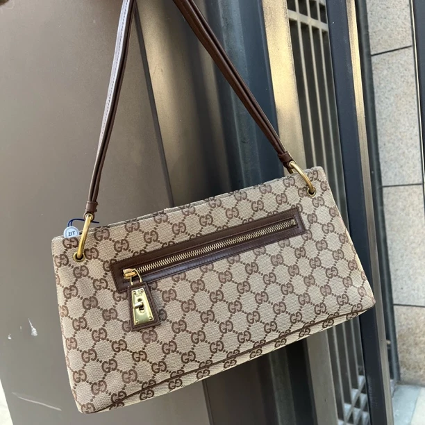 95新 GUCCI/古驰 Gucci棕色单肩包
