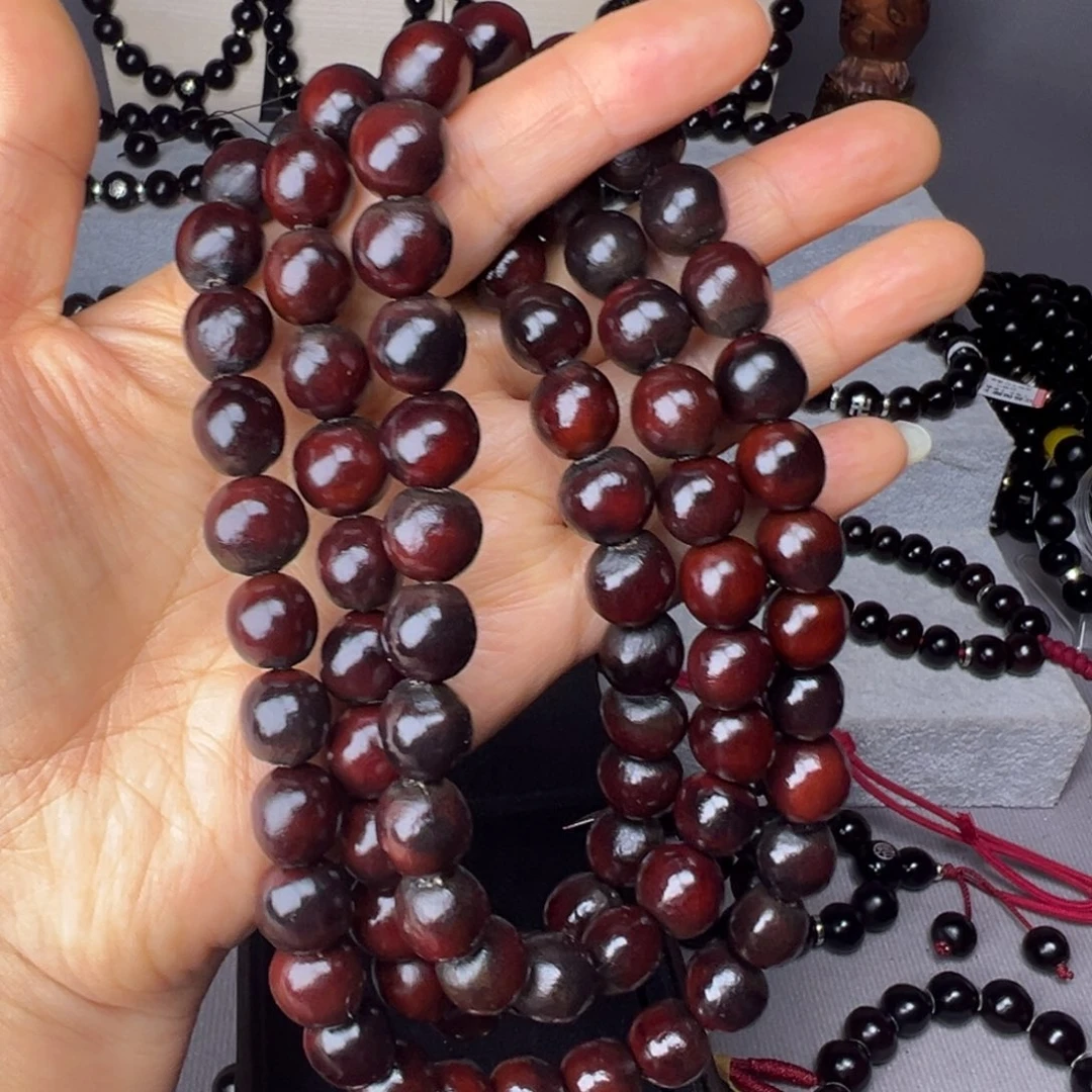 极致精品卡13毫米80颗籽红色脖挂